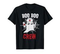 Boo Boo Crew Ghost Nurse Funny Halloween Costume T-Shirt Graphique avec Valeur