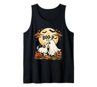 Boo Boo-p Ghost Dog Halloween Dog Lover Pet Mom Dad Spooky Débardeur