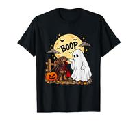 Boo Boop Halloween Dachshund Dog Ghost Funny Spooky Puppy T-Shirt Graphique avec Valeur