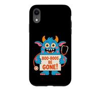Boo-Boos Be Gone Motif d'infirmière en Forme de Monstre Mignon Coque pour iPhone XR