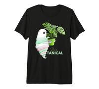 Boo Botanical Plant Ghost Monstera T-Shirt Haut de Gamme