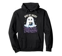 Boo by Night Brew by Morning Cute Halloween Ghost Coffee Sweat à Capuche