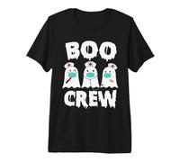 Boo Crew Ghost Nurse Funny Halloween Costume T-Shirt Haut de Gamme