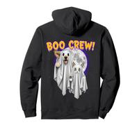 Boo Crew Halloween Dog and Cat Ghost Moon Costume Tee Sweat à Capuche