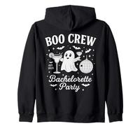 Boo Crew Halloween Enterrement de Vie de Jeune Fille Fantôme Disco Sweat à Capuche