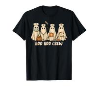 Boo Crew Infirmière Fantôme Halloween Équipe Hôpital Assorti T-Shirt