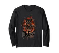 Boo Crew Noir Chat Halloween Chat Vêtements Spooky Manche Longue