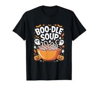 Boo-dle Soup Halloween Ghosts Nouilles T-Shirt Graphique avec Valeur, Homme, Noir, L