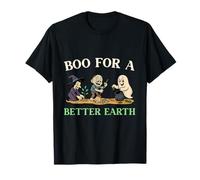 Boo for A Better Earth Hanted Botanical Tree Planting T-Shirt