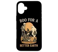 Boo for A Better Earth Nature Lovers Halloween Tree Plantation Coque pour iPhone 16 Plus