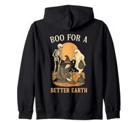 Boo for A Better Earth Nature Lovers Halloween Tree Plantation Sweat à Capuche
