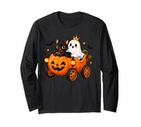 Boo Ghost Carrosse Citrouille pour Chat Effrayant Halloween Manche Longue