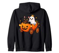 Boo Ghost Carrosse Citrouille pour Chat Effrayant Halloween Sweat à Capuche