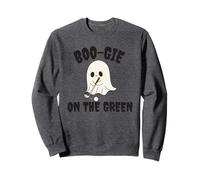 Boo-Gie on The Green Funny Pun Ghost Golfing Design Sweatshirt