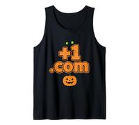 Boo Halloween +1 Plus One Dot COM Country Code Débardeur