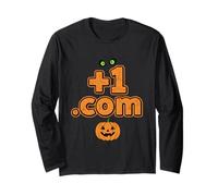 Boo Halloween +1 Plus One Dot COM Country Code Manche Longue