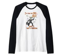 Boo-Halloween, Bureau des finances, Agent Boo-IRS Köstüm, Halloween Manche Raglan