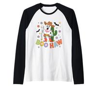 Boo Haw Cowboy Ghost Chemise Western Halloween Cactus Mignon Manche Raglan
