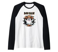 Boo Haw Ghost, Un Cow-Boy Mignon pour Halloween Manche Raglan