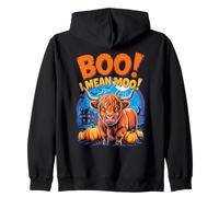 Boo! I Mean Moo Funny Cow Halloween Sweat à Capuche