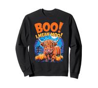 Boo! I Mean Moo Funny Cow Halloween Sweatshirt