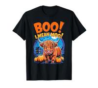 Boo! I Mean Moo Funny Cow Halloween T-Shirt