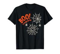 Boo I'm Stuck on You Spider Webs Halloween T-Shirt