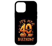 Boo It's My 40th Birthday Halloween Pumpkin 40 Years Old Coque pour iPhone 12 Mini