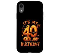 Boo It's My 40th Birthday Halloween Pumpkin 40 Years Old Coque pour iPhone XR