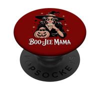 Boo-JEE Mama - Glam Witch Halloween pour Mamans Dames PopSockets PopGrip Adhésif