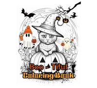 Boo-tiful Coloring Fun!: A Cute Halloween Coloring Book for Kids Ages 3-6 with Friendly Ghosts, Pumpkins, Witches, and Silly Monsters