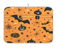 Boo Trunk Bat Spider Dish Mat Kitchen Counter Gadgets Vaisselle Tapis égouttoir et égouttoir Absorbant XL Tapis de séchage à vaisselle pour cuisine 45,7 x 61 cm