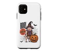 Boo Whos Oinking There Funny Halloween Witch Pig Coque pour iPhone 11