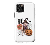 Boo Whos Oinking There Funny Halloween Witch Pig Coque pour iPhone 11 Pro