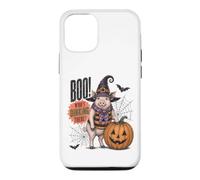 Boo Whos Oinking There Funny Halloween Witch Pig Coque pour iPhone 12/12 Pro