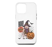 Boo Whos Oinking There Funny Halloween Witch Pig Coque pour iPhone 12 Pro Max
