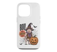 Boo Whos Oinking There Funny Halloween Witch Pig Coque pour iPhone 13 Pro