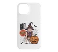 Boo Whos Oinking There Funny Halloween Witch Pig Coque pour iPhone 14