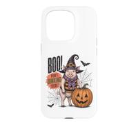 Boo Whos Oinking There Funny Halloween Witch Pig Coque pour iPhone 15 Pro