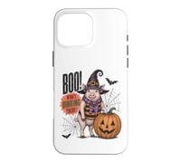 Boo Whos Oinking There Funny Halloween Witch Pig Coque pour iPhone 16 Pro Max