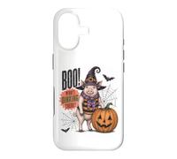 Boo Whos Oinking There Funny Halloween Witch Pig Coque pour iPhone 17
