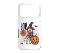 Boo Whos Oinking There Funny Halloween Witch Pig Coque pour iPhone 17 Pro