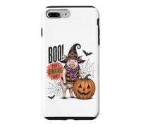 Boo Whos Oinking There Funny Halloween Witch Pig Coque pour iPhone 7 Plus/8 Plus