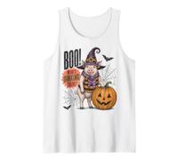 Boo Whos Oinking There Funny Halloween Witch Pig Débardeur