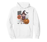 Boo Whos Oinking There Funny Halloween Witch Pig Sweat à Capuche