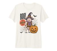 Boo Whos Oinking There Funny Halloween Witch Pig T-Shirt Haut de Gamme