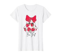 Boo Y'all Fantôme Halloween Toute l'année Sweet Strawberry Bow T-Shirt