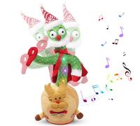 Booaee Cactus parlant de Noël, jouet en peluche qui parle et qui chante, jouet interactif électronique pour poupée en peluche, cadeau d'anniversaire et de Noël