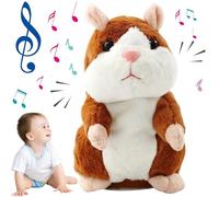 Booaee Hamster Parlant,Peluche Enfant Peluche Qui Parle Peluche Interactive Bebe Peluche Qui Repete Peluche Qui Repete Cactus Qui Danse et Répète Jouet interactif pour bébé et Enfant