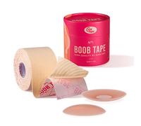 Boob Tape No1 | Chest Tape (5 cm x 5 m) | Adhesive Bra with Nipple Cover | Backless Strapless Bra | Waterproof and Breathable Boobtape | for Perfect Support of Your Breasts